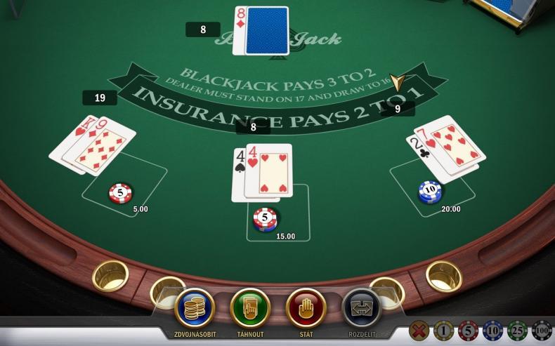Backjack pravidla