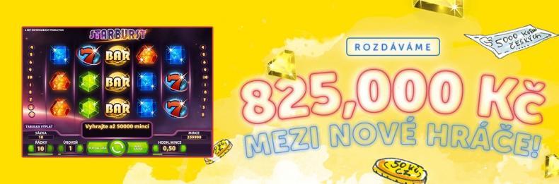 Bohemia Casino rozdává 825,000 Kč mezi nové hráče!