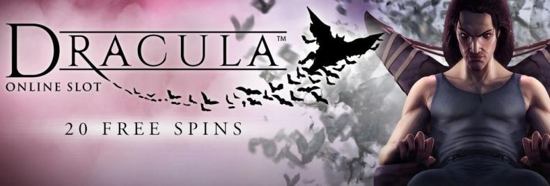 Dracula – 20 roztočení ZDARMA! Proveďte vklad a získejte 20 roztočení ZDARMA!