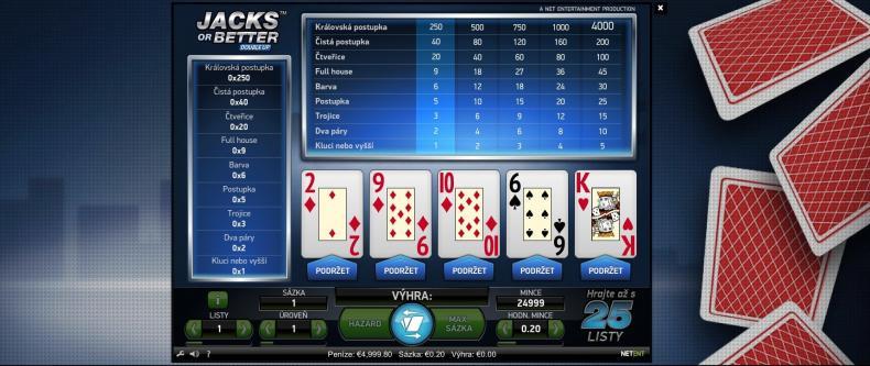 Jak správně hrát Jack or Better Video Poker? Video Poker