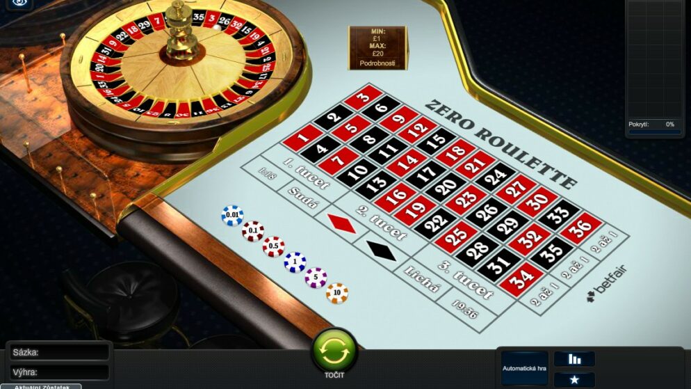 Zero Ruleta – nejlepší ruleta pro strategie