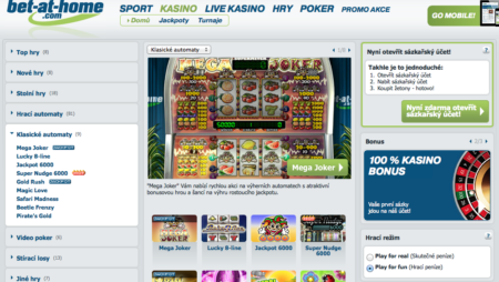 Bet-at-home svým zákazníkům přičítá vstupní bonus okamžitě!