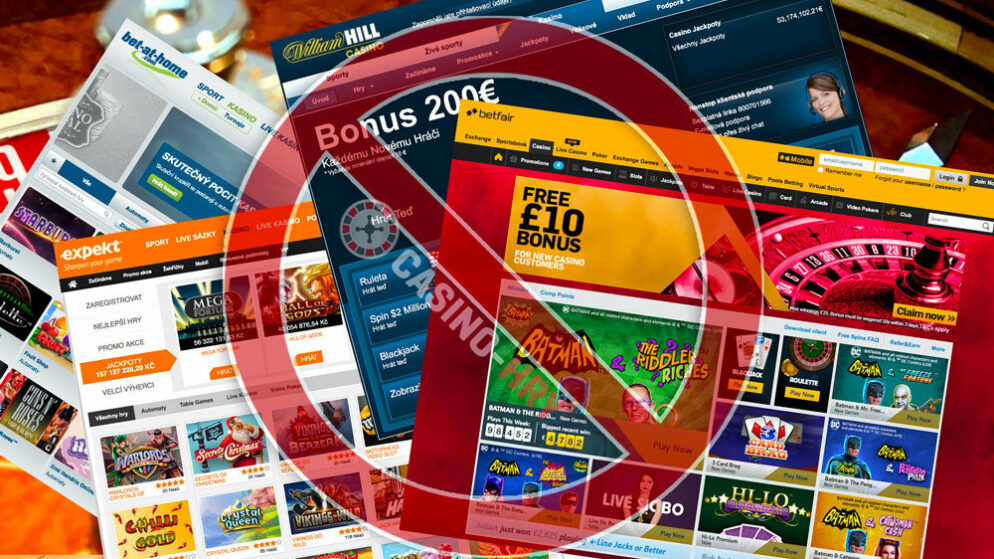 Seznam online casin, které nemají licenci a v ČR končí