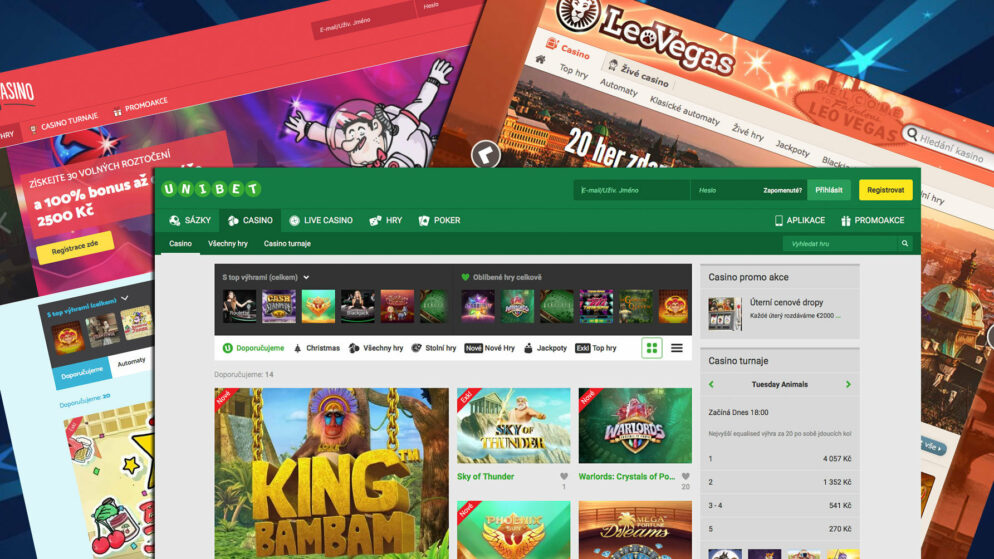 Nejlepší online casina s českou licencí