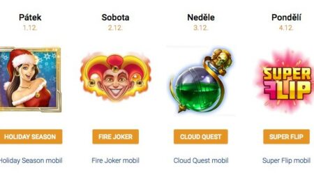 Balíček 40 her zdarma v Tipsport casinu do 4.12.