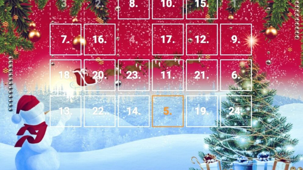 Hromada volných her na automatech v Adventním Kalendáři od Tipsportu a Chance