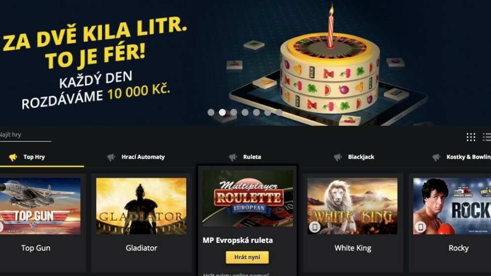Fortuna rozdává dárky k prvním narozeninám svého online casina Vegas