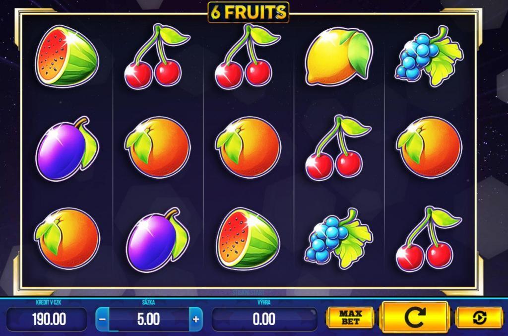 TOP 5 ovocných výherních automatů v Synot Tip casinu