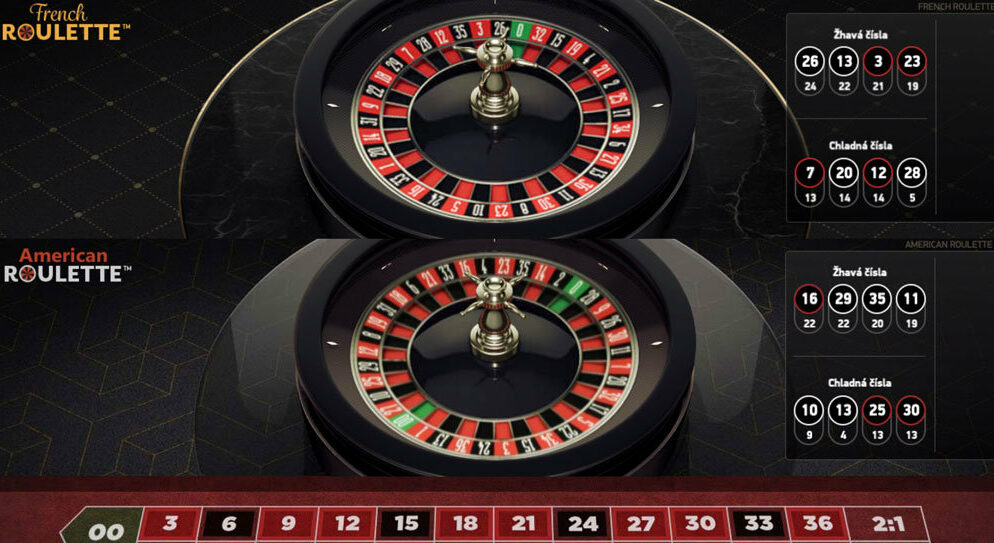 Chance a Tipsport rozšířily nabídku her v casinech Vegas o dvě nové rulety