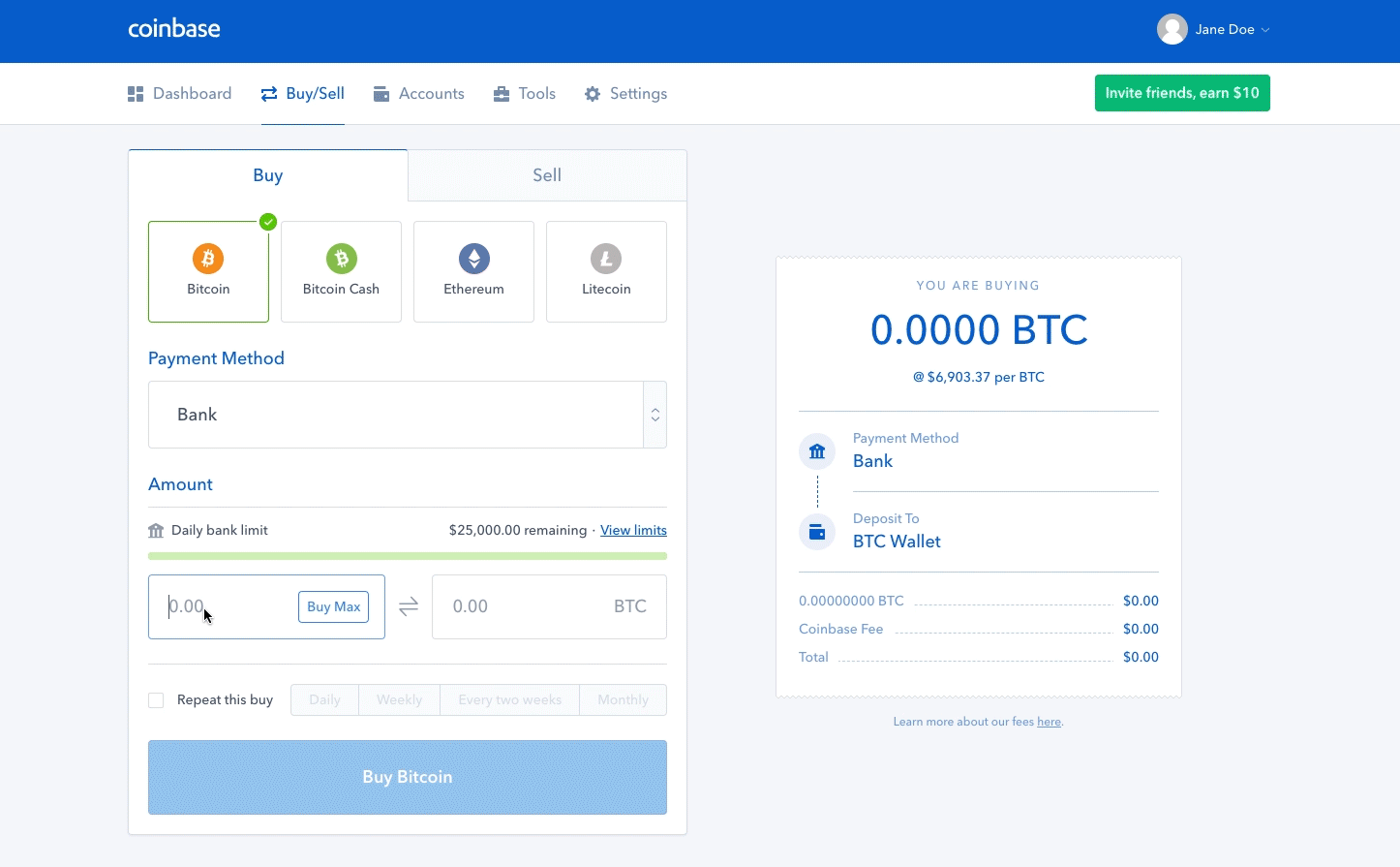 Coinbase nakup