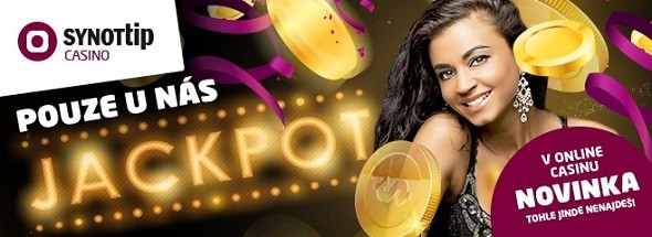 JACKPOT v českém online casinu? Jako první nabízí SYNOT TIP!