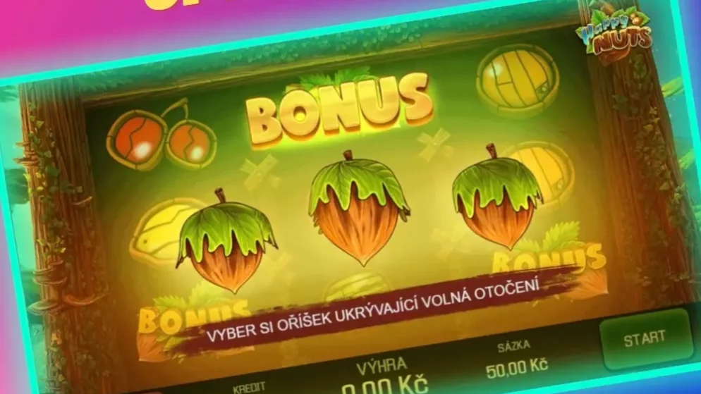 Reálný záznam:  Bonusová hra na automatu Happy Nuts 🎰 přinesla 24 tisíc