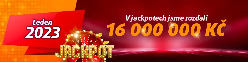 16 mega rozdalo casino Tipsport na lednových jackpotech