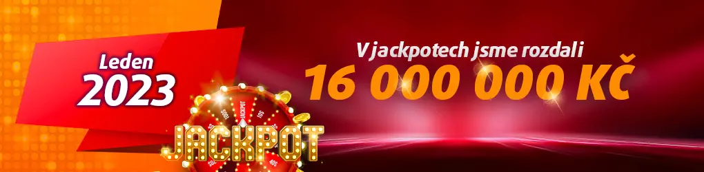 16 mega rozdalo casino Tipsport na lednových jackpotech