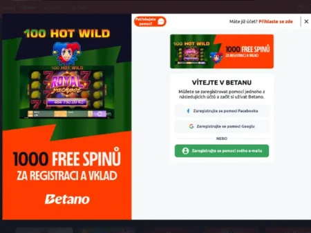 Betano registrace: jak si založit herní konto?