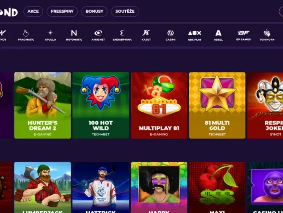 Největší nabídku casino her v Česku nabízí GrandWin s více jak 1 000 hrami