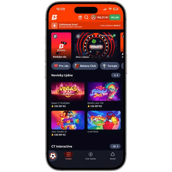 Betano aplikace
