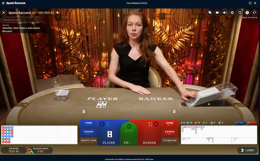 Speed Baccarat od Evolution