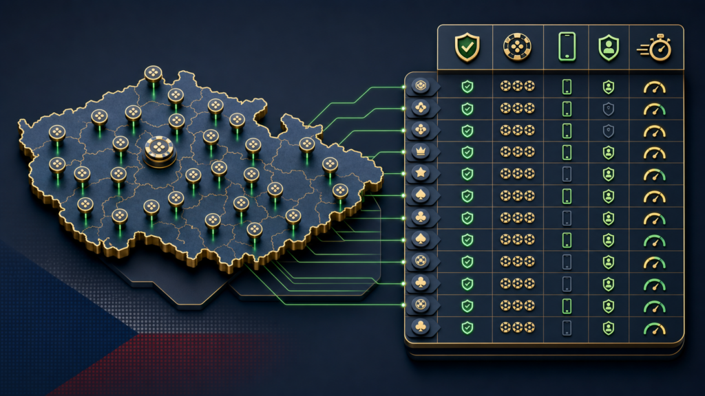 Velká mapa českých online casin 2026: licence, hry a výběry