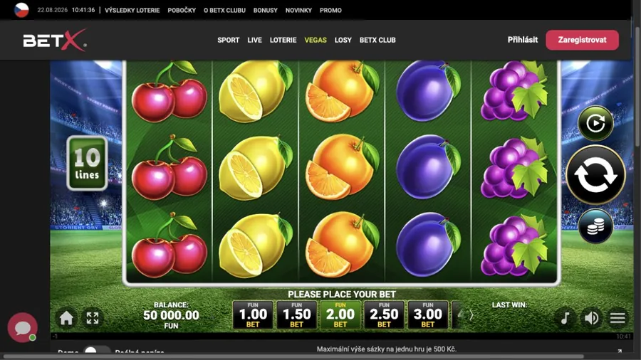 Spuštěný demo automat Diamond Plus Football Edition v BetX