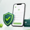 Mobilní registrační formulář s ověřením identity a platební metody v barvách fBET