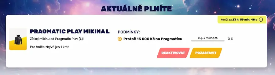 AKTUÁLNĚ PLNÍTE